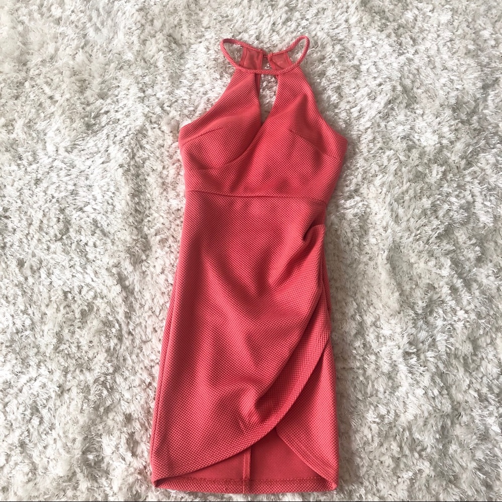 Windsor Coral Mini Dress